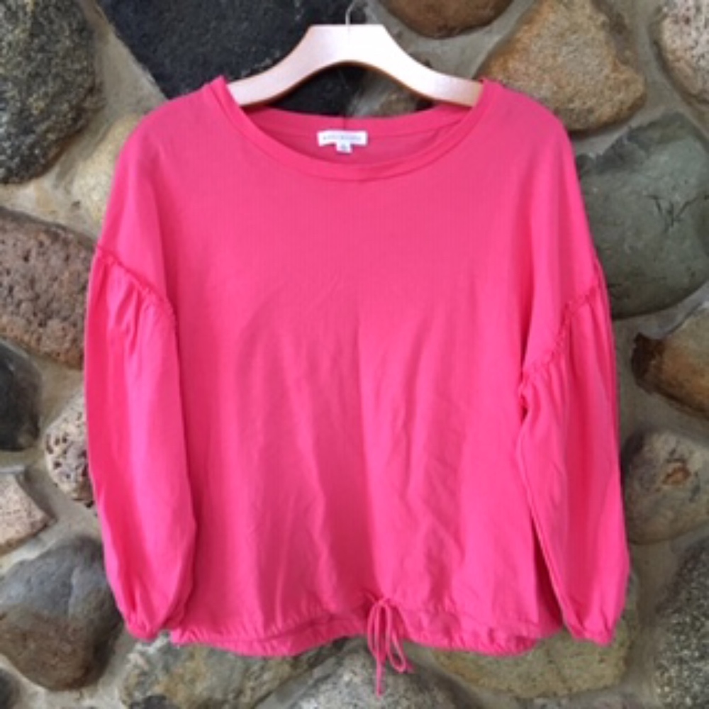 Socialite Pink Ruffle Blouse, Size S
